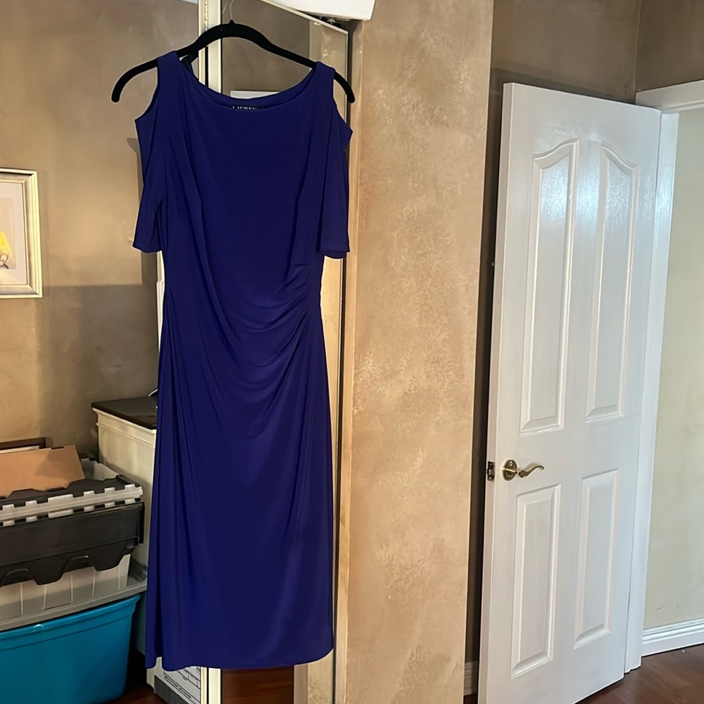 Deep royal blue Ralph Lauren dress